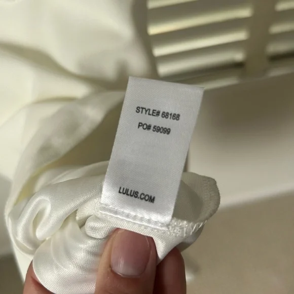 Lulus Midi Dress In the Name of Love White Crochet Lace Trumpet Bridal Small - Picture 14 of 14